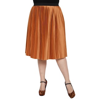 Foto 1 | Foto 1 | Falda Plisada Roman Fashion Tallas Extras 2122 color Marrón