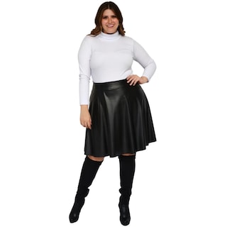 Foto 6 | Foto 6 | Falda Roman Fashion Tallas Extras 9508 Negro