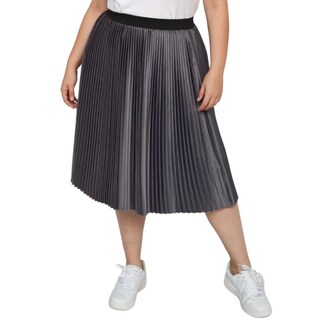 Foto 1 | Foto 1 | Falda Plisada Roman Fashion Tallas Extras 2122 color Gris