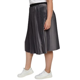 Foto 2 | Foto 2 | Falda Plisada Roman Fashion Tallas Extras 2122 color Gris