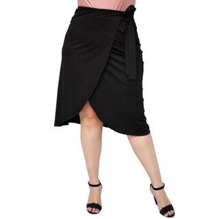 Foto 1 | Foto 1 | Falda Midi Roman Fashion Talla Extra 2862 color Negro