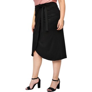 Foto 2 | Foto 2 | Falda Midi Roman Fashion Talla Extra 2862 color Negro