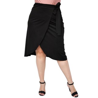 Foto 1 | Foto 1 | Falda Midi Roman Fashion Talla Extra 2862 color Negro