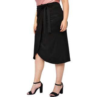 Foto 2 | Foto 2 | Falda Midi Roman Fashion Talla Extra 2862 color Negro