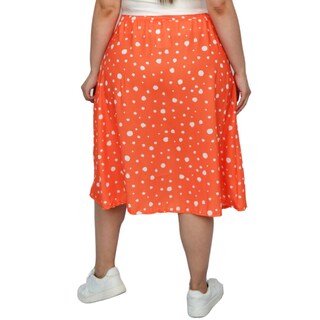 Foto 3 | Foto 3 | Falda Midi Roman Fashion 7040 color Naranja