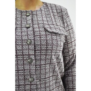 Foto 4 | Foto 4 | Set Tipo Chanel Roman Fashion Vino Tallas Extras para Mujer