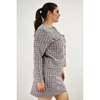 Foto 2 | Foto 2 | Set Tipo Chanel Roman Fashion Vino Tallas Extras para Mujer