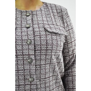 Foto 4 | Foto 4 | Set Tipo Chanel Roman Fashion Vino Tallas Extras para Mujer