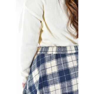 Foto 4 | Foto 4 | Falda A Cuadros Roman Fashion / Tallas Extras, 3721 (azul Marino) Azul Marino