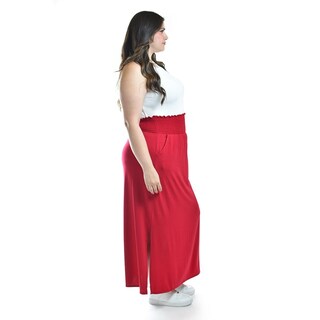 Foto 2 | Foto 2 | Maxi Falda Cintura Smock Roman Fashion /tallas Extras, 8300 (rojo) Rojo