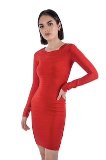 Foto 1 | Foto 1 | Vestido Bandage Fullsleeve