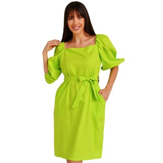 Foto 1 | Foto 1 | Vestido con Escote Cuadrado Roman Fashion V-ST-1045 color Lima