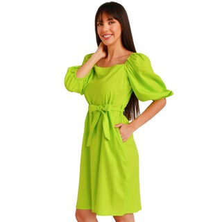 Foto 2 | Foto 2 | Vestido con Escote Cuadrado Roman Fashion V-ST-1045 color Lima