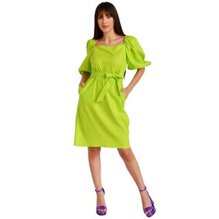 Foto 5 | Foto 5 | Vestido con Escote Cuadrado Roman Fashion V-ST-1045 color Lima