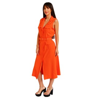 Foto 2 | Foto 2 | Vestido Roman Fashion V-MIC-2156 color Naranja