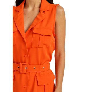 Foto 4 | Foto 4 | Vestido Roman Fashion V-MIC-2156 color Naranja