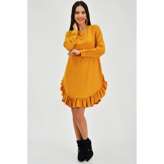 Foto 5 | Foto 5 | Vestido Roman Fashion color Marrón para Mujer