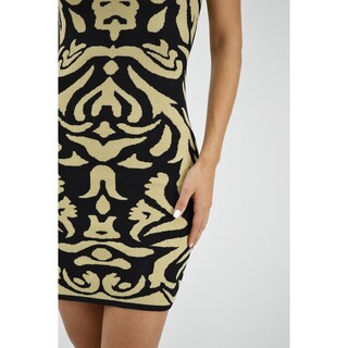 Foto 4 | Foto 4 | Vestido Tejido Roman Fashion V-K007 Beige con Negro