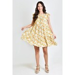 Vestido de Flores Roman Fashion Amarillo para Mujer