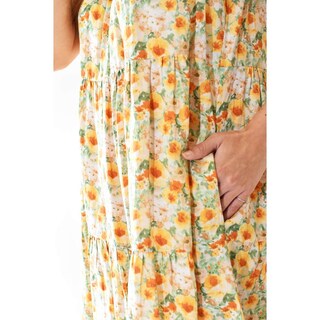 Foto 4 | Foto 4 | Vestido de Flores Roman Fashion Amarillo para Mujer