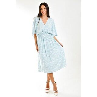 Foto 6 | Foto 6 | Vestido Midi Vaporoso Roman Fashion /juvenil, 26914 (azul Claro) Azul