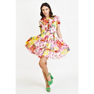 Foto 6 | Foto 6 | Vestido de Holanes sin Espalda Roman Fashion Multicolor para Mujer
