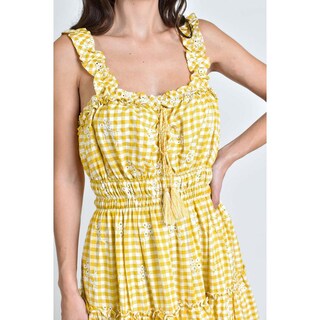 Foto 4 | Foto 4 | Vestido Campesino Roman Fashion  Juvenil 12187 Amarillo