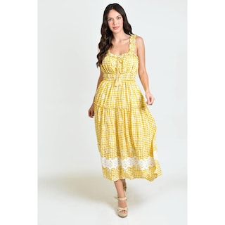Foto 6 | Foto 6 | Vestido Campesino Roman Fashion Juvenil 12187 Amarillo