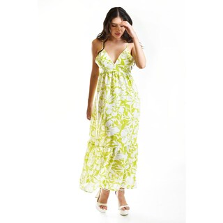 Foto 5 | Foto 5 | Maxi Vestido Floreado Roman Fashion Juvenil 14064 Verde