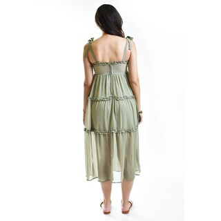 Foto 3 | Foto 3 | Vestido Vaporoso Roman Fashion Verde Claro Juvenil