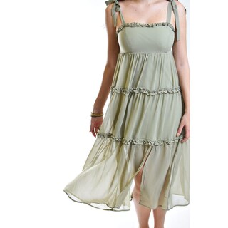 Foto 4 | Foto 4 | Vestido Vaporoso Roman Fashion Verde Claro Juvenil