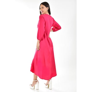 Foto 2 | Foto 2 | Vestido Escote Moño Roman Fashion Rosa Juvenil
