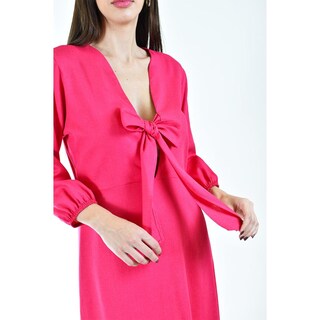Foto 4 | Foto 4 | Vestido Escote Moño Roman Fashion Rosa Juvenil