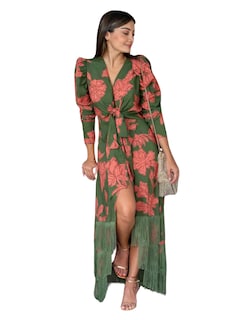 Foto 2 | Foto 2 | Vestido Con Flecos Candelaria J&b Talla S Color Verde