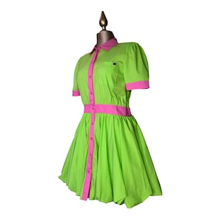 Foto 2 | Foto 2 | Vestido Green Bombacho Inferior Lc