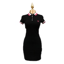 Vestido Polo Clásico Negro Polo Team