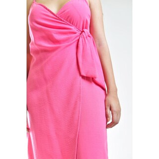 Foto 4 | Foto 4 | Vestido con Nudo Roman Fashion Juvenil Rosa