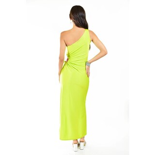 Foto 5 | Foto 5 | Vestido de Un Hombro Roman Fashion Verde Lima