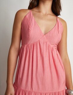 Foto 3 | Foto 3 | Vestido Devendi Color Rosa Largo Escote V