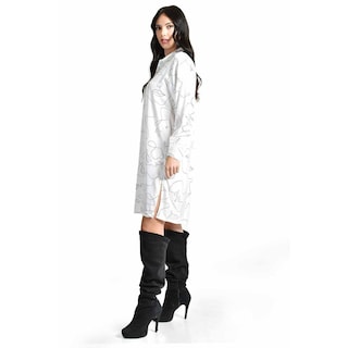 Foto 2 | Foto 2 | Vestido Rostro Abstracto Roman Fashion /juvenil, 1008 (blanco) Blanco
