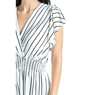 Foto 4 | Foto 4 | Vestido De Rayas Roman Fashion /juvenil, 8867-strp (blanco Rayas) Blanco