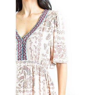 Foto 5 | Foto 5 | Vestido Corto Bohemio Roman Fashion /juvenil, 41544 (durazno) Rosa Claro