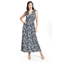 Vestido Estampado De Paisley Roman Fashion /juvenil, 8802x-11 (azul Marino) Azul Marino