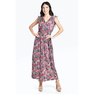Foto 1 | Foto 1 | Vestido Estampado De Paisley Roman Fashion /juvenil, 8802x-11 (vino) Vino