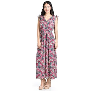 Foto 5 | Foto 5 | Vestido Estampado De Paisley Roman Fashion /juvenil, 8802x-11 (vino) Vino