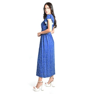 Foto 2 | Foto 2 | Vestido Midi De Puntos Roman Fashion /juvenil, 9940x (azul Rey Puntos) Azul