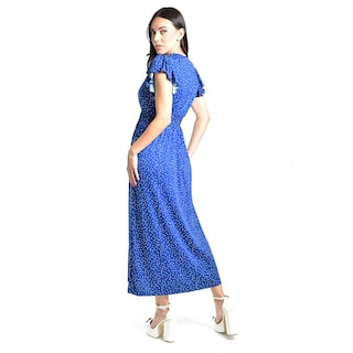 Foto 3 | Foto 3 | Vestido Midi De Puntos Roman Fashion /juvenil, 9940x (azul Rey Puntos) Azul