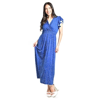 Foto 4 | Foto 4 | Vestido Midi De Puntos Roman Fashion /juvenil, 9940x (azul Rey Puntos) Azul