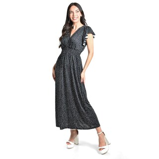 Foto 2 | Foto 2 | Vestido Midi De Puntos Roman Fashion /juvenil, 9940x (negro Punto) Negro