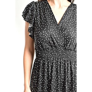 Foto 4 | Foto 4 | Vestido Midi De Puntos Roman Fashion /juvenil, 9940x (negro Punto) Negro